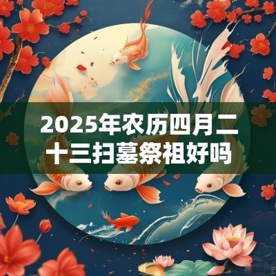 2025年农历四月二十三扫墓祭祖好吗是吉日吗? 2025年农历四月二十三扫墓祭祖好吗是吉日吗?