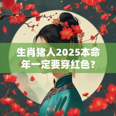 生肖猪人2025本命年一定要穿红色？