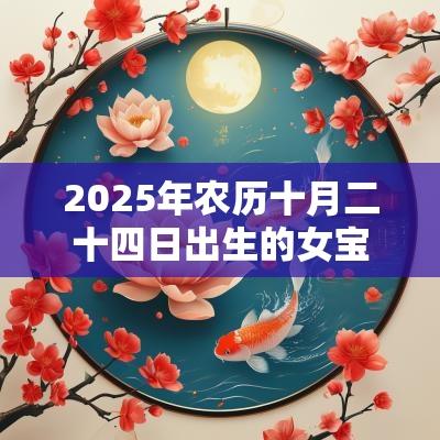 2025年农历十月二十四日出生的女宝宝命好吗