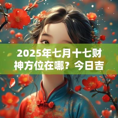 2025年七月十七财神方位在哪？今日吉凶查询