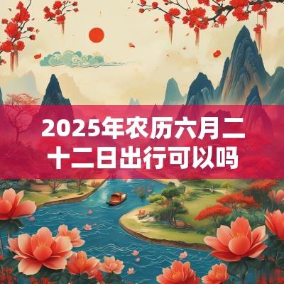 2025年农历六月二十二日出行可以吗？是出行吉日吗？