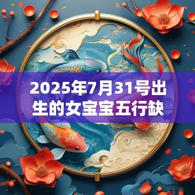 2025年7月31号出生的女宝宝五行缺土要怎么样起名字 2025年7月31号出生的女宝宝五行缺土要怎么样起名字