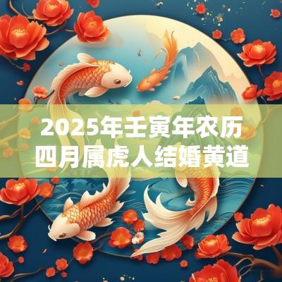2025年壬寅年农历四月属虎人结婚黄道吉日 2025年壬寅年农历四月属虎人结婚黄道吉日