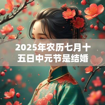 2025年农历七月十五日中元节是结婚好日子吗? 2025年农历七月十五日中元节是结婚好日子吗?