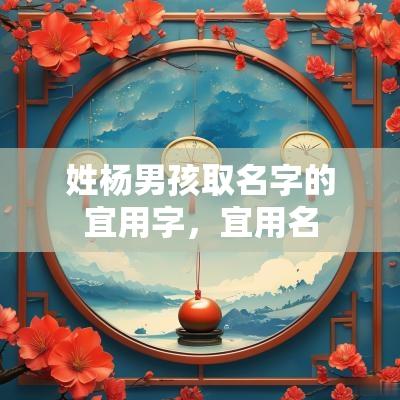 姓杨男孩取名字的宜用字，宜用名
