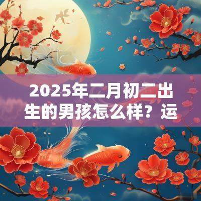 2025年二月初二出生的男孩怎么样？运势好吗