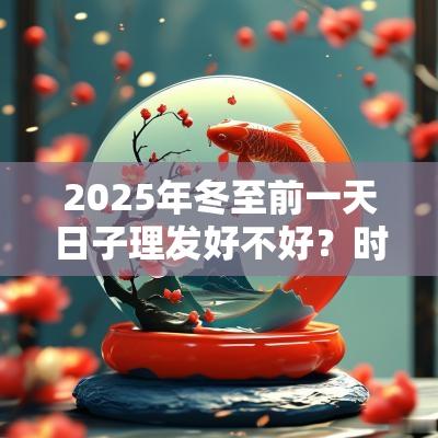 2025年冬至前一天日子理发好不好？时辰吉凶如何？