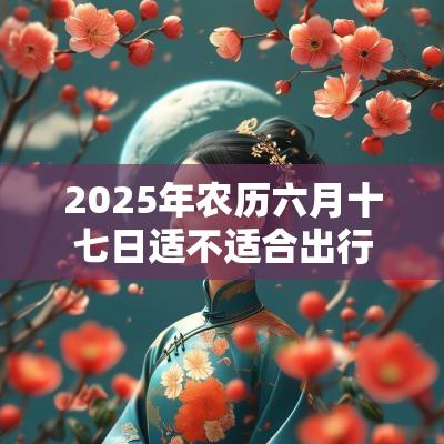 2025年农历六月十七日适不适合出行? 2025年农历六月十七日适不适合出行?