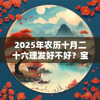 2025年农历十月二十六理发好不好?宝宝什么时候不可以理头发? 2025年农历十月二十六理发好不好?宝宝什么时候不可以理头发?