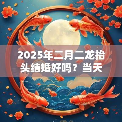 2025年二月二龙抬头结婚好吗?当天不可以做什么事情? 2025年二月二龙抬头结婚好吗?当天不可以做什么事情?