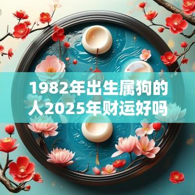 1982年出生属狗的人2025年财运好吗？如何催旺财运？