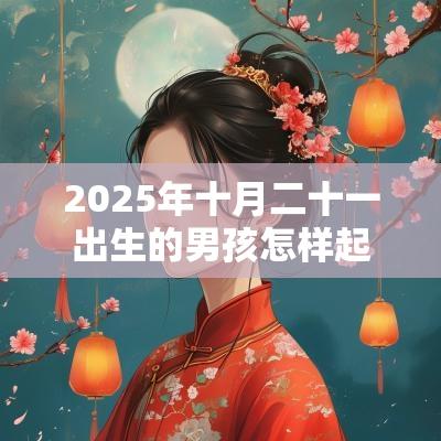 2025年十月二十一出生的男孩怎样起名字，五行属什么