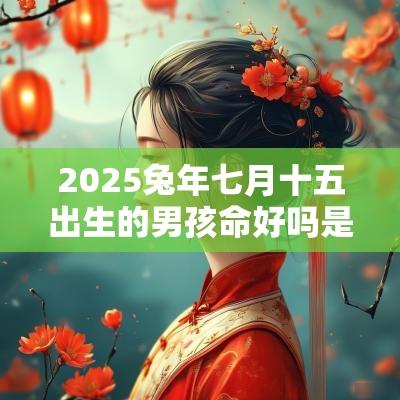 2025蛇年七月十五出生的男孩命好吗是什么命