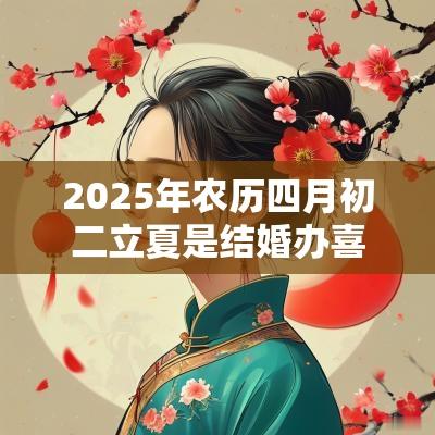 2025年农历四月初二立夏是结婚办喜事的黄道吉日好日子吗? 2025年农历四月初二立夏是结婚办喜事的黄道吉日好日子吗?