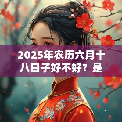 2025年农历六月十八日子好不好?是不是黄道吉日? 2025年农历六月十八日子好不好?是不是黄道吉日?