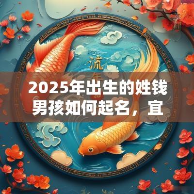 2025年出生的姓钱男孩如何起名，宜用什么字