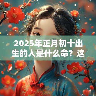 2025年正月初十出生的人是什么命?这天出生孩子命好不好? 2025年正月初十出生的人是什么命?这天出生孩子命好不好?