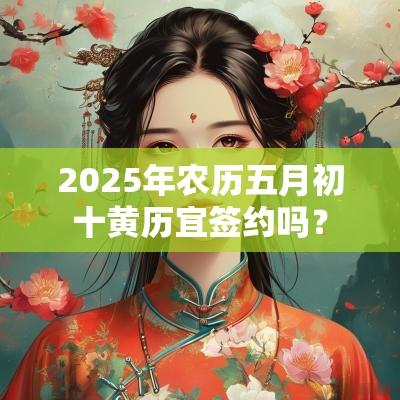 2025年农历五月初十黄历宜签约吗？