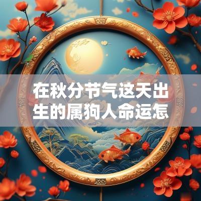 在秋分节气这天出生的属狗人命运怎么样？