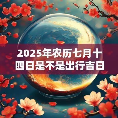 2025年农历七月十四日是不是出行吉日？