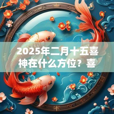 2025年二月十五喜神在什么方位？喜神是哪位神仙？