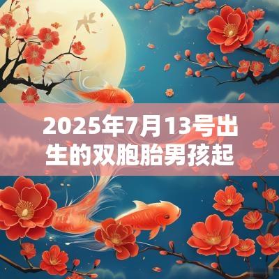 2025年7月13号出生的双胞胎男孩起名方法,五行属什么 2025年7月13号出生的双胞胎男孩起名方法,五行属什么