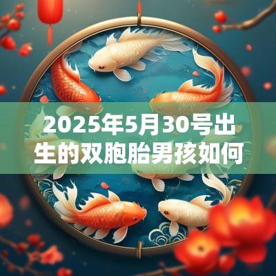 2025年5月30号出生的双胞胎男孩如何起名，五行属什么