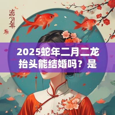 2025蛇年二月二龙抬头能结婚吗？是不是结婚的吉日？