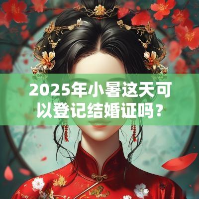 2025年小暑这天可以登记结婚证吗? 2025年小暑这天可以登记结婚证吗?