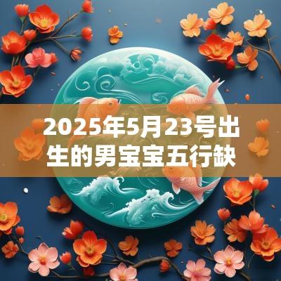 2025年5月23号出生的男宝宝五行缺水要如何起名字 2025年5月23号出生的男宝宝五行缺水要如何起名字