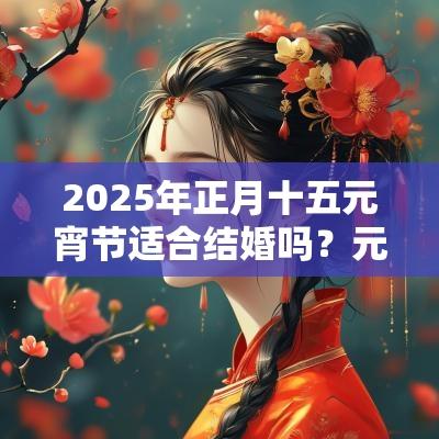 2025年正月十五元宵节适合结婚吗？元宵节结婚好不好？