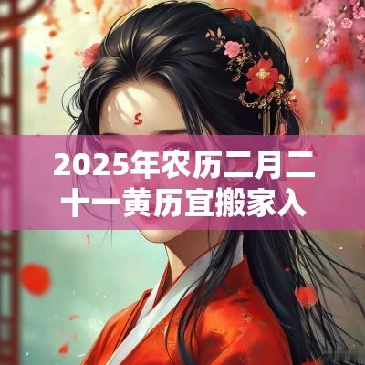 2025年农历二月二十一黄历宜搬家入宅吗?入宅的时候不能说什么? 2025年农历二月二十一黄历宜搬家入宅吗?入宅的时候不能说什么?