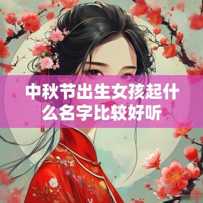 中秋节出生女孩起什么名字比较好听