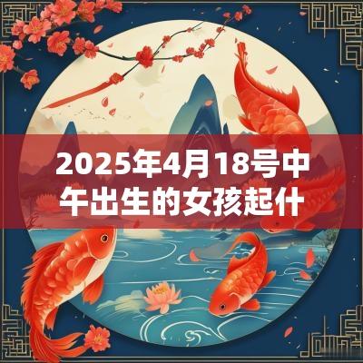 2025年4月18号中午出生的女孩起什么名字好 2025年4月18号中午出生的女孩起什么名字好