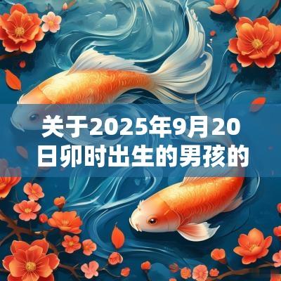 关于2025年9月20日卯时出生的男孩的起名方法 关于2025年9月20日卯时出生的男孩的起名方法