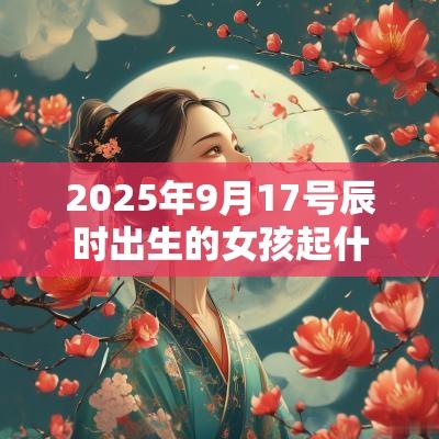 2025年9月17号辰时出生的女孩起什么名字好,五行属什么 2025年9月17号辰时出生的女孩起什么名字好,五行属什么