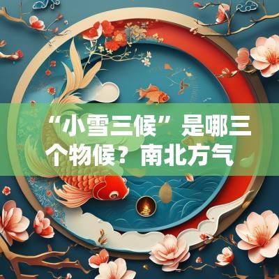 “小雪三候”是哪三个物候?南北方气候有什么差异? “小雪三候”是哪三个物候?南北方气候有什么差异?