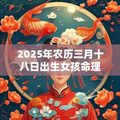 2025年农历三月十八日出生女孩命理怎么样? 2025年农历三月十八日出生女孩命理怎么样?