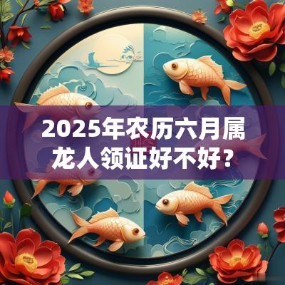 2025年农历六月属龙人领证好不好？