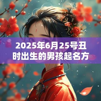 2025年6月25号丑时出生的男孩起名方法