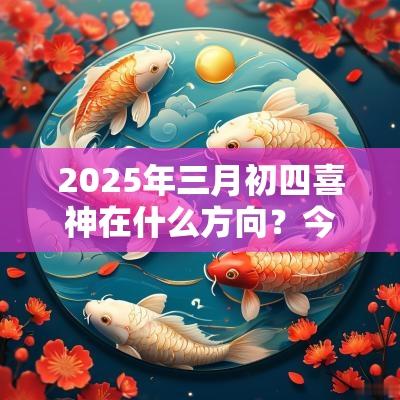 2025年三月初四喜神在什么方向?今日喜神方位查询 2025年三月初四喜神在什么方向?今日喜神方位查询