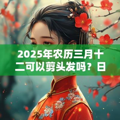 2025年农历三月十二可以剪头发吗？日子卦象是好是坏？