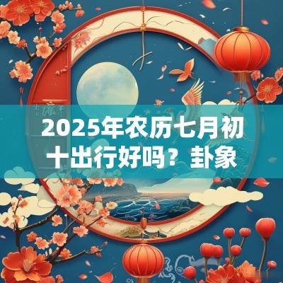 2025年农历七月初十出行好吗?卦象好不好? 2025年农历七月初十出行好吗?卦象好不好?