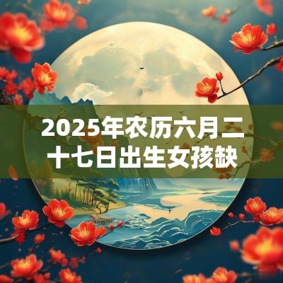 2025年农历六月二十七日出生女孩缺金新颖清新起名 2025年农历六月二十七日出生女孩缺金新颖清新起名