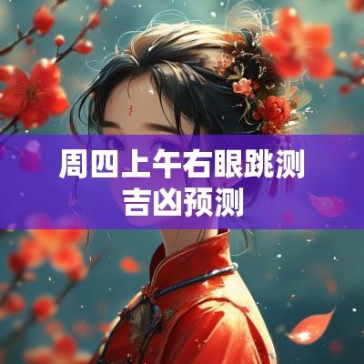 周四上午右眼跳测吉凶预测