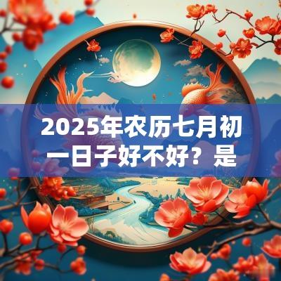 2025年农历七月初一日子好不好？是黄道吉日吗？
