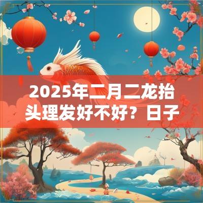 2025年二月二龙抬头理发好不好？日子合适吗？