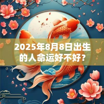 2025年8月8日出生的人命运好不好？