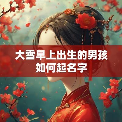 大雪早上出生的男孩如何起名字