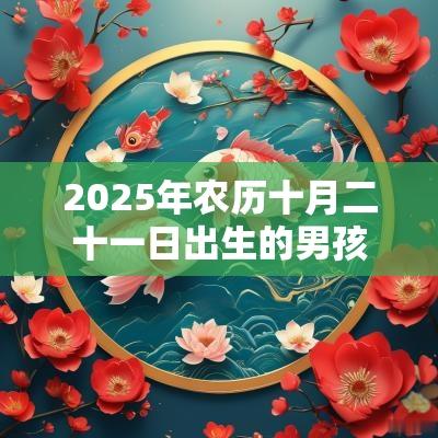 2025年农历十月二十一日出生的男孩是什么命和性格？